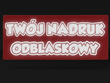 Naszywka odblaskowa z własnym napisem lub logo