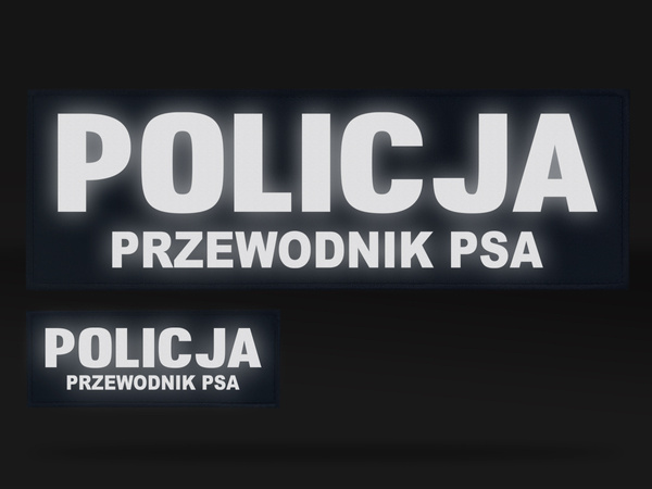 POLICJA PRZEWODNIK PSA zestaw naszywek