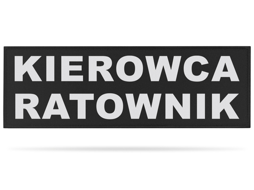 KIEROWCA RATOWNIK naszywka odblaskowa