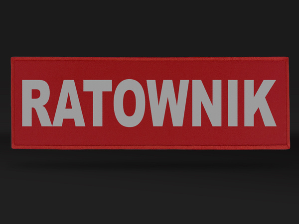 RATOWNIK naszywka odblaskowa