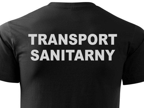 TRANSPORT SANITARNY koszulka z nadrukiem