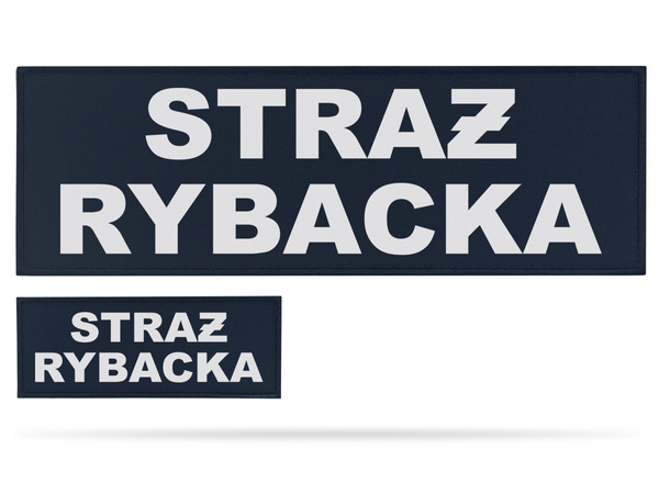 STRAŻ RYBACKA zestaw naszywek odblaskowych