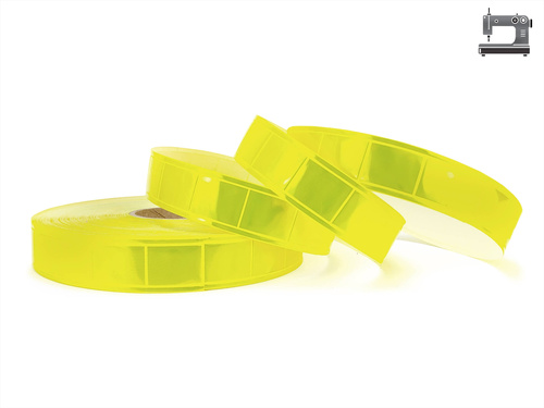 Odblaskowa taśma do wszycia pryzmatyczna PCV 2,5cm