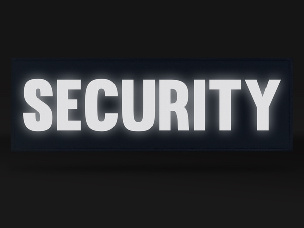 SECURITY emblemat odblaskowy