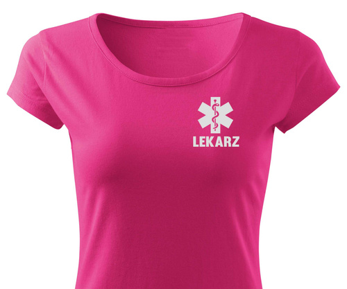 LEKARZ + ESKULAP koszulka z nadrukiem