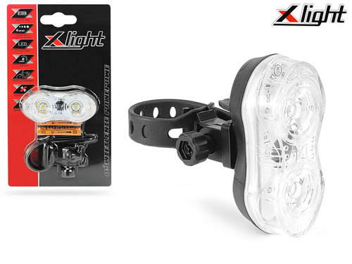 Lampka rowerowa na przód X-LIGHT XC-151W 2xAAA