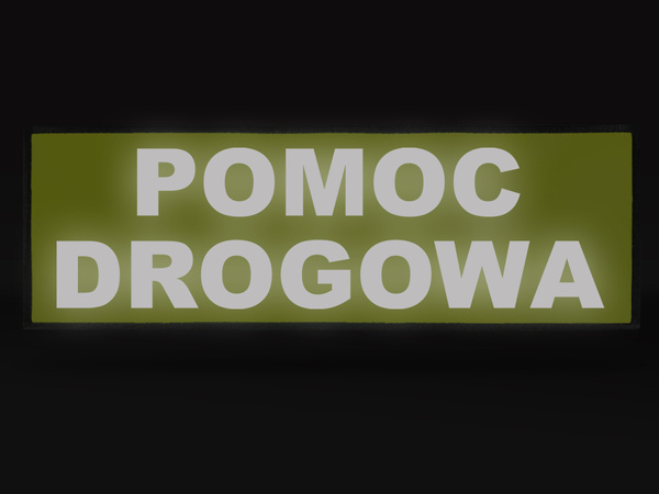 POMOC DROGOWA naszywka odblaskowa