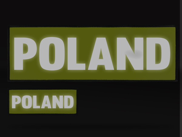 POLAND zestaw naszywek odblaskowych