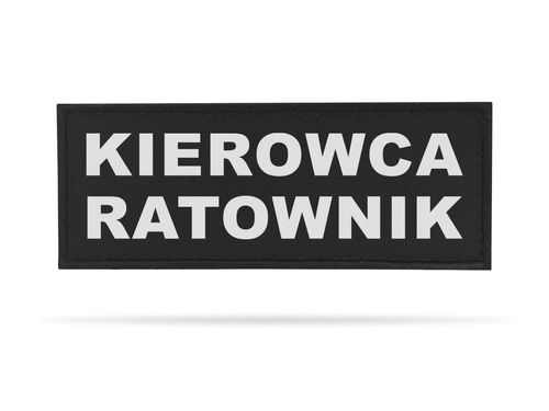 KIEROWCA RATOWNIK naszywka odblaskowa