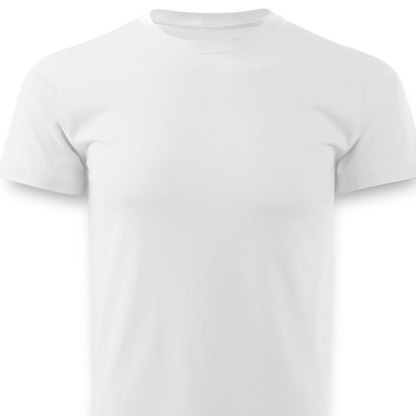 Męska koszulka bawełniana T-shirt - biała roz. M