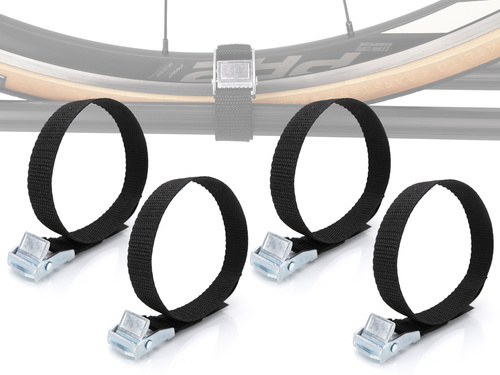 Pasek z klamrą szybkomocującą do koła rowerowego - 4 szt.