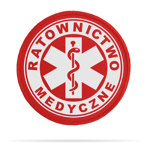 RATOWNICTWO MEDYCZNE naszywka odblaskowa + eskulap