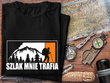 Czarna koszulka T-shirt nadruk SZLAK MNIE TRAFIA