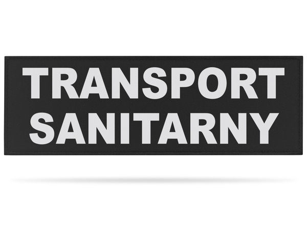 TRANSPORT SANITARNY naszywka odblaskowa