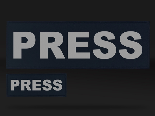 PRESS zestaw emblematów odblaskowych