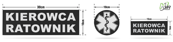 Bluza polarowa z emblematami KIEROWCA RATOWNIK