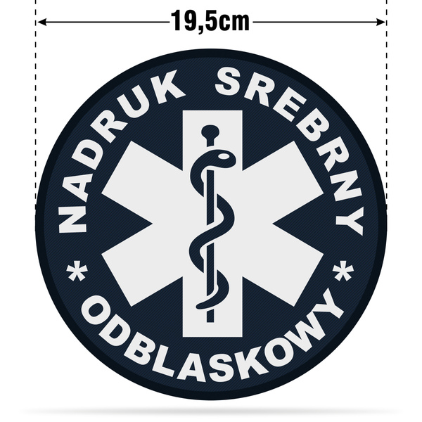 ESKULAP emblemat odblaskowy