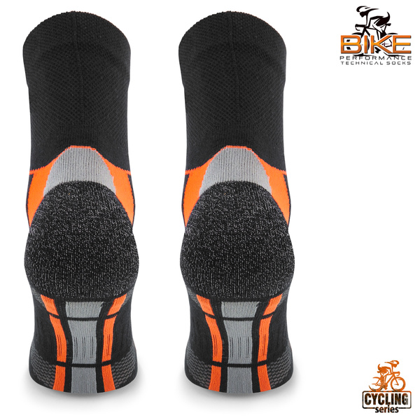 Zestaw technicznych skarpetek rowerowych BIK1 - czarne / 2 PAK