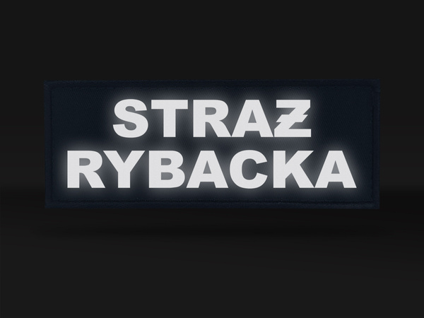 STRAŻ RYBACKA naszywka odblaskowa 