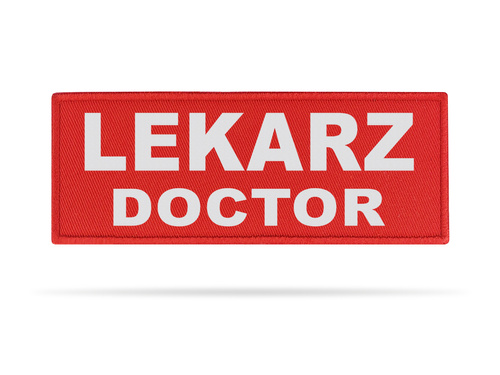 LEKARZ DOCTOR naszywka odblaskowa