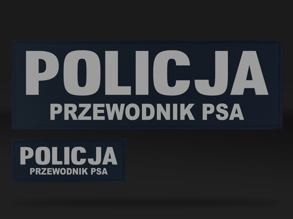 POLICJA PRZEWODNIK PSA zestaw naszywek