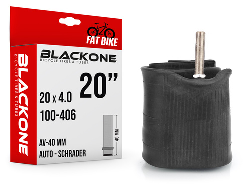 Dętka BLACKONE - FAT BIKE 20" x 4.0 (100-406) AV-40mm