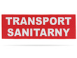 TRANSPORT SANITARNY naszywka odblaskowa