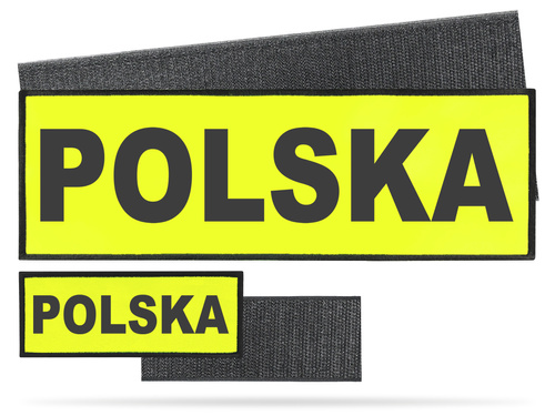 POLSKA zestaw naszywek odblaskowych