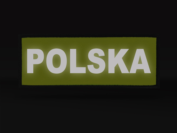 POLSKA naszywka odblaskowa