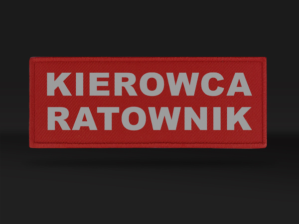 KIEROWCA RATOWNIK naszywka odblaskowa