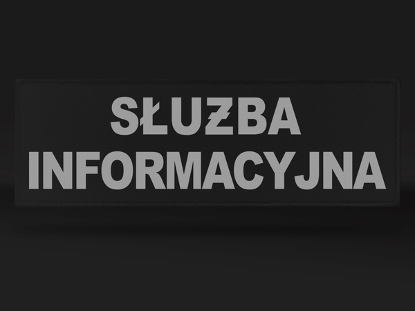 SŁUŻBA INFORMACYJNA naszywka odblaskowa
