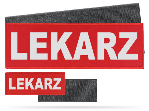 LEKARZ zestaw naszywek odblaskowych