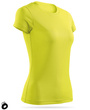 Termoaktywna koszulka szybkoschnąca damska - kolor żółty neonowy