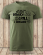 Koszulka T-shirt nadruk NIE MAM CZASU NA GADANIE - DZIAŁKA, GRILL I OPALANIE