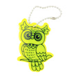 Zawieszka odblaskowa na łańcuszku - SOWA ŻÓŁTA