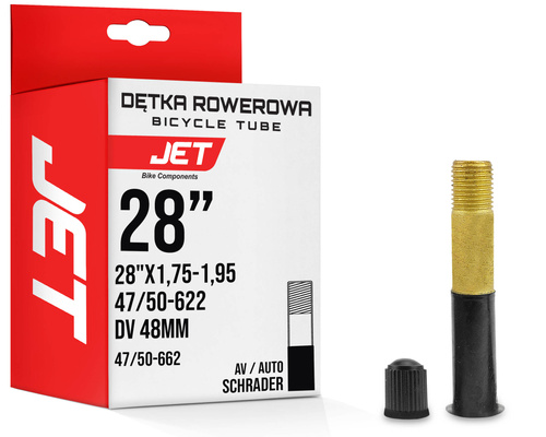 Dętka JET 28" x 1,75 - 1,95 (47/50 - 622) AV-48mm