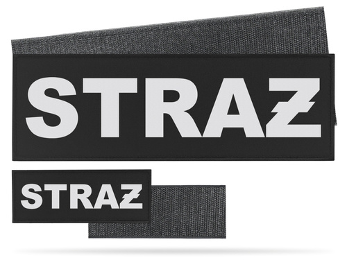 STRAŻ zestaw naszywek odblaskowych