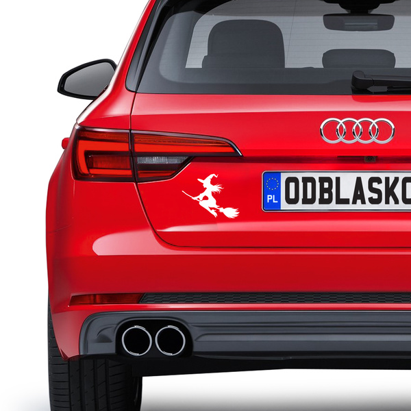 CZAROWNICA odblaskowa naklejka - srebrna