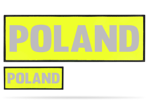 POLAND zestaw naszywek odblaskowych