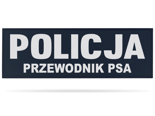 POLICJA PRZEWODNIK PSA naszywka odblaskowa 