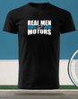 Czarna koszulka T-shirt nadruk REAL MEN DON'T NEED MOTORS