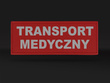 TRANSPORT MEDYCZNY naszywka odblaskowa