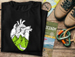 Czarna koszulka T-shirt nadruk GÓRY W SERCU