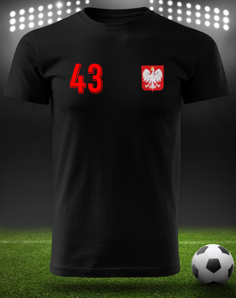 Bawełniana koszulka męska T-shirt z TWOIM NAPISEM I NUMEREM