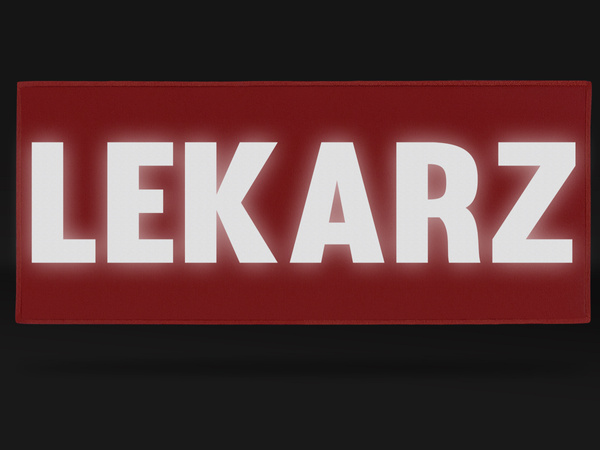 LEKARZ naszywka odblaskowa