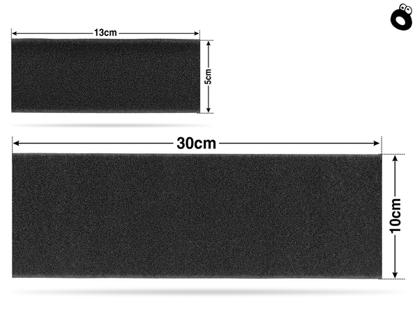 Komplet taśma rzep do naszywek 13x5 cm + 30x10 cm
