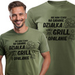 Koszulka T-shirt nadruk NIE MAM CZASU NA GADANIE - DZIAŁKA, GRILL I OPALANIE
