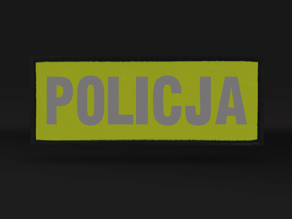 POLICJA naszywka odblaskowa