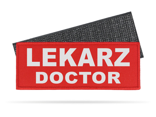 LEKARZ DOCTOR naszywka odblaskowa