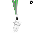 Zestaw imprezowy smycz odblaskowa ZIELONA z kieliszkiem szklanym
